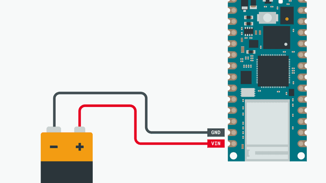 Nano battery connection.