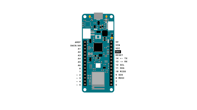 Simple circuit using only the board.