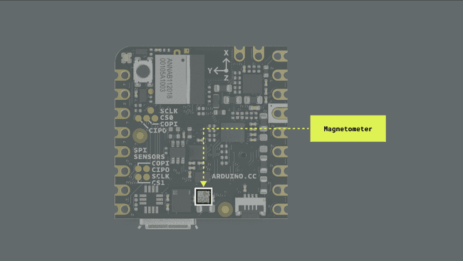 Nicla Voice onboard magnetometer