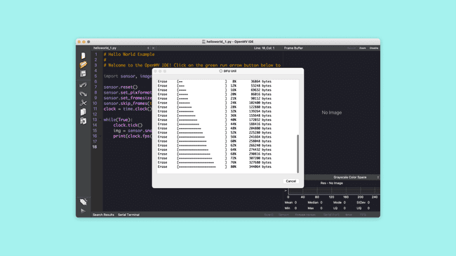 Installing firmware on portenta board in OpenMV