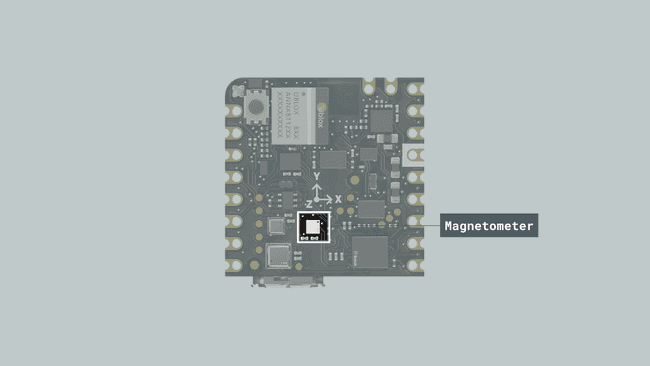 Nicla Sense ME onboard magnetometer