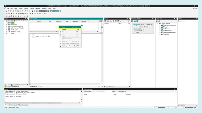 Create a local variable