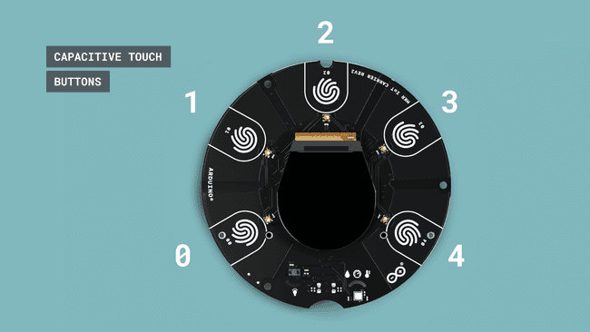 The MKR IoT Carrier Rev2's buttons